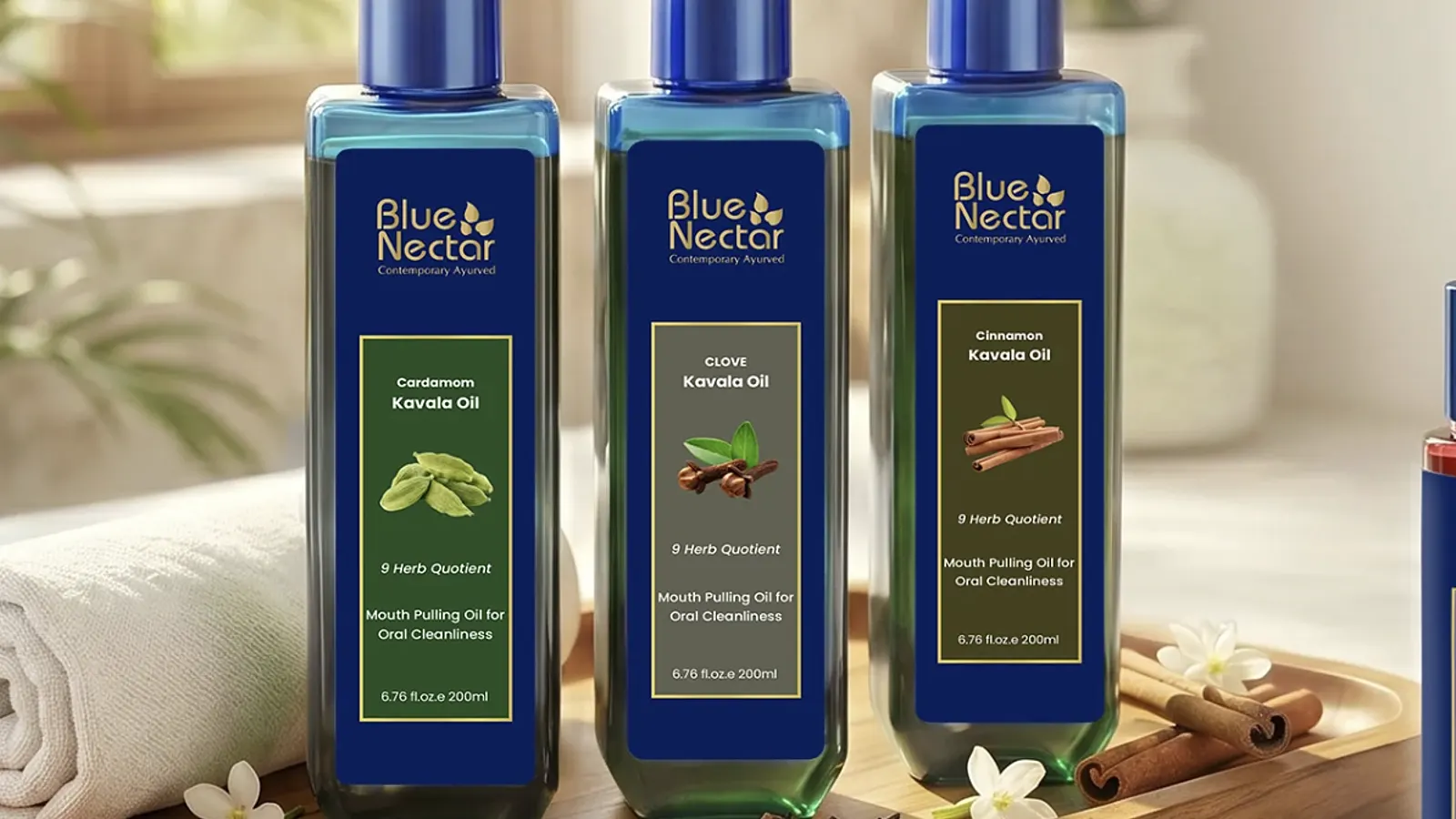 Blue Nectar runs YourLio AI across Website Agent, WhatsApp AI, Premium ayurvedic skincare and haircare